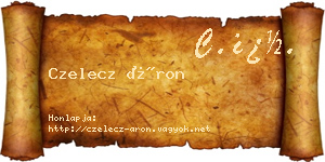 Czelecz Áron névjegykártya